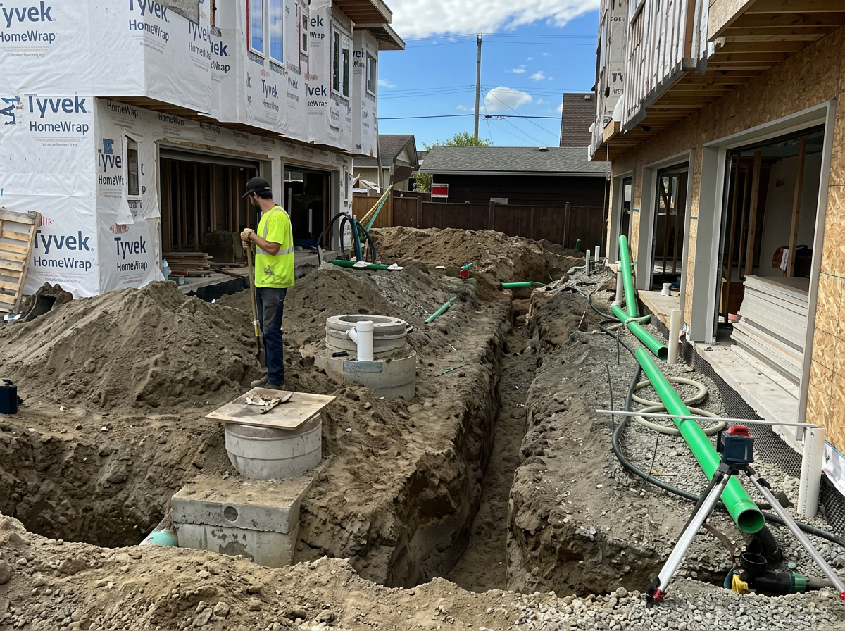 Town Home Development – Underground Utility Systems